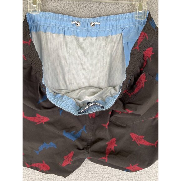 Bonobos Shorts Mens Size XL Black Beach Board Shorts Swim Trunks Shark AOP Sand - Picture 5 of 13